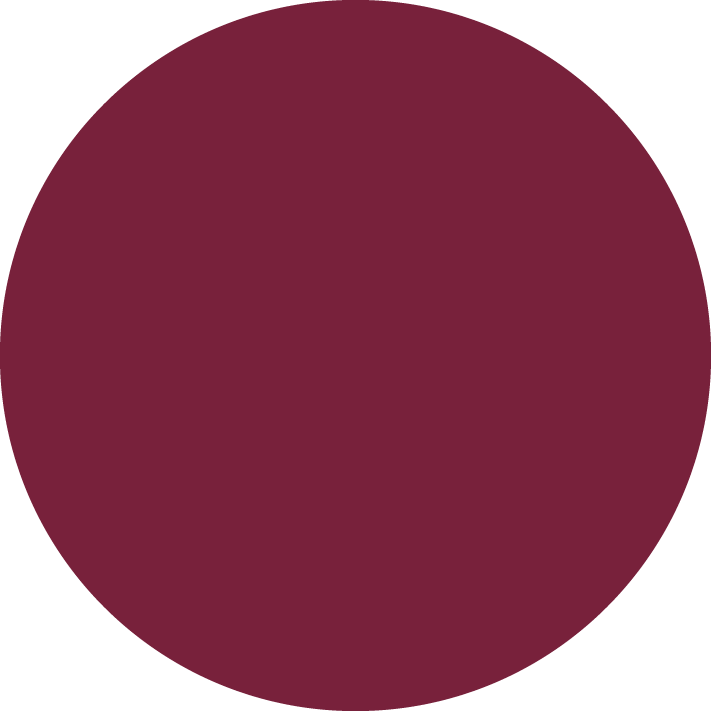 Kreis in dunkelroter Farbe – Teil Corporate Identity der Nürnberger Werbeagentur Gestaltung unserer Tage
